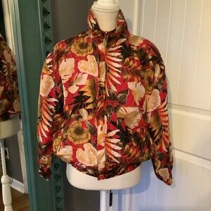 Fuda International Floral Silk Women's Jacket